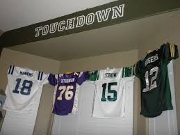 Pin By Laura Moodie On For The Home Football Theme Bedroom Football Bedroom Sport Bedroom
