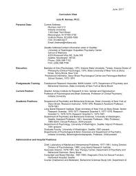 A curriculum vitae (cv), latin for course of life, is a detailed professional document highlighting a person's education, experience and accomplishments. June 2011 Curriculum Vitae Julia R Heiman Ph D Personal Data