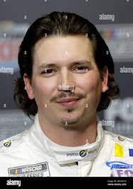 Brennan Poole during NASCAR Daytona 500 auto racing media day at Daytona  International Speedway, Wednesday, Feb. 12, 2020, in Daytona Beach, Fla.  (AP Photo/Terry Renna Stock Photo