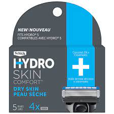 Schick hydro 3 razors for men with 1 razor and 12 razor blades refills. Schick Hydro Skin Comfort Dry Skin Men S Razor Blades 4 S London Drugs