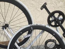 white thick slick tires