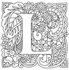 Letter l is for lamb coloring page | free printable coloring pages. Image Result For Coloring Pages For Adults Letter L Alphabet Design Paper Embroidery Coloring Letters