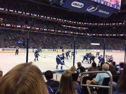 amalie arena section 118 home of tampa bay lightning