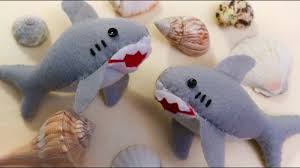 Shark Plush Tutorial Easy Cute Felt Craft Youtube