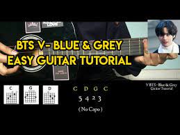2009 limited edition daphne blue & ec grey stratocasters. Bts V Blue Grey Easy Guitar Tutorial Chords Strumming Suin Youtube