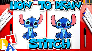 We hope you follow along with us, all you need is something to draw with, paper, and coloring. How To Draw Stitch From Lilo And Stitch Art For Kids Hub