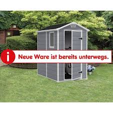 This keter manor outdoor storage shed is ideal for storing your garden tools and a variety of other the keter 6 ft. Keter Manor 46 S Kunststoff Geratehaus Online Kaufen Bei Netto