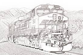 It is mainly because of the innate structure of the train. Bnsf Train Coloring Pages Creative Hobby Place