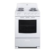Preheat the oven to 400 degrees f. Summit 24 Freestanding Electric Range With 4 Coil Burners 2 9 Cu Ft Single Oven Storage Drawer White Pcrichard Com Re2411w