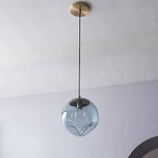 The most common orb ceiling light material is metal. Terrene Glass Orb Pendant Light