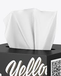 Download Box With Paper Wipes Mockup In Box Mockups On Yellow Images Object Mockups