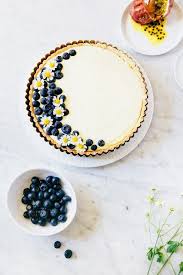 Passionfruit And Blueberry Cream Tart Hummingbird High Recipe Desserts Food Tart Recipes