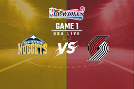 Links to portland trail blazers vs. Nuggets Vs Blazers Live In Nba Playoffs Portland Wins 123 109 Lillard Grabs A Double Double