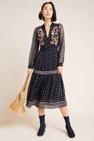 Cassidy Embroidered Midi Dress Embroidered Midi Dress Embroidered Maxi Dress Long Sleeve Midi Dress