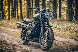 Shooting Pour Triumph Lanester Superbe Prepa Moto Vintage Scrambler Triumph Motorbikes Custom Bikes Motorcycle