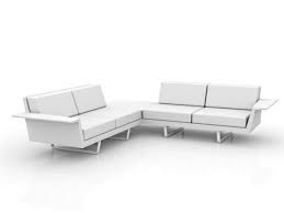 Vondom 4 Sitzer Ecksofa Mit Integriertem Tisch Flat Kaufen Im Borono Online Shop Sofa Ecksofa Tisch