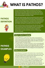 Pathos Definition Examples Of Pathos In Spoken Language And Literature 7 E S L In 2020 Language And Literature Foreign Language Learning Literature