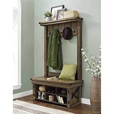 Altra Wildwood Entryway Hall Tree With Storage Bench Entryway Hall Tree Hall Tree With Storage Hall Tree
