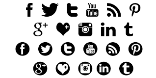 11 black & white social media icons by em & dash on @creativemarket these minimal black and white social media icon buttons are the perfect addition to blogs, stationery minimalist social media logos. Social Media Icon Pngs 248770 Free Icons Library