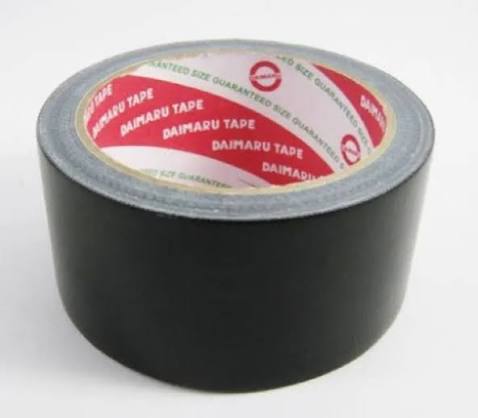 Lakban kain Hitam ukuran 2 inch 48mm x 12m