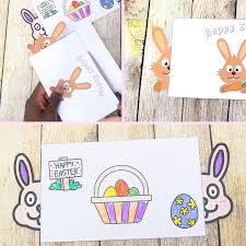 Put some boxes that have bunny and heart cutouts into your children's easter baskets this year! Easter Bunny Card With Free Printable Easter Card Template