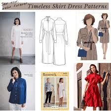 Learn how to do quality sewing at home, using free diy sewing pattern for beginners. Shirt Dress Sewing Patterns 9 Timeless Designs Sew In Love