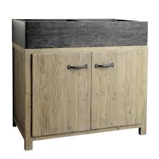 Meuble Bas De Cuisine En Pin Recycle Avec Evier Copenhague Maisons Du Monde Wasbakken Spoelbak Handvat