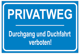 Darstellung orientiert sich an der. Plaques Signs Gepragt 30 X 20cm Schild Hinweisschild Privatweg Durchgang Verboten Aluminium Home Furniture Diy