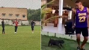 Goleiro Bruno Fernandes aluga casa na Região dos Lagos e já treina em campo