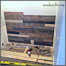 Mixed Wood Wall Easy Cheap Diy Uncookie Cutter Diy Wood Wall Diy Wood Wall Paneling Wood Panel Walls
