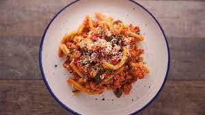 Casarecce With Rabbit And Truffle Sugo Chicken Recipes Recipes How To Cook Pasta