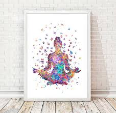 Yoga Art Yoga Poster Yoga Pose Yoga Print Watercolor Yoga Etsy In 2020 Butterfly Art Print Yoga Art Butterfly Art