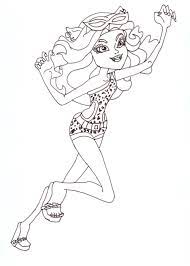 Monster high color sheets printable free. Monster High Coloring Pages Clawdeen Sleepover