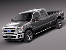 Pick Up Truck 3d Models For Download Turbosquid Crew Cab Ford Super Duty Trucks Model