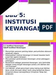Jabatan perkhidmatan awam (jpa) 1. Institusi Kewangan
