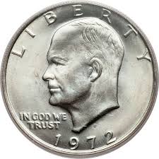 1972 D 1 Ms Eisenhower Dollars Ngc