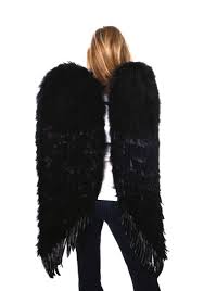 Black Angel Wings Costume Large Black Feather Angel Wings Angel Wings Costume Black Angel Wings Wings Costume