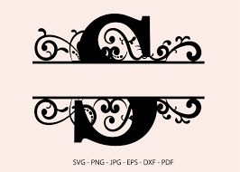 The free svg snowman snowflake initial monogram stencil cut files are available for free in my resource library, a bonus for email subscribers to my blog. S Alphabet Split Font Monogram Graphic Graphic By Redcreations Creative Fabrica