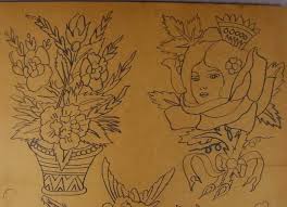 The application must be completed with the name of the licensed tattoo establishment where the tattoo artist will perform tattooing or intends to perform tattooing. Vintage Original 1940s Tattoo Flash From Pensacola Florida Tattoo Parlor 6 2005444786