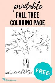 Free printable fall coloring pages pictures. Bare Tree Coloring Page Worksheets 99worksheets