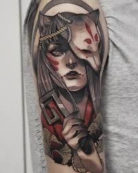 75 Cool Neo Traditional Tattoo Designs Ideas Meaning Japanese Tattoo Japanese Tattoo Designs Japanese Mask Tattoo