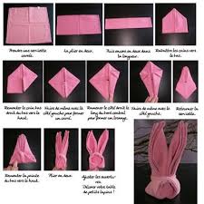 La Maison Des Filles Avec Images Pliage Serviette Lapin Pliage Serviette Pliage Serviette Paques