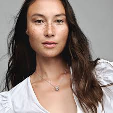 Daisy sterling silver collier with clear cubic zirconia