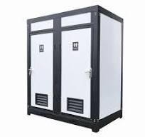 2 Private Toilet Stalls Portable Restroom - Durable & Convenient