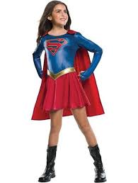 Supergirl Costume For A 8 Year Old Large 10 12 Supergirl Costume Supergirl Halloween Halloween Costumes For Girls
