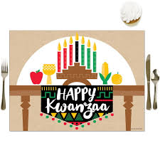 Save up to 50%off check our season of falling prices page. Happy Kwanzaa Party Table Decorations African Heritage Holiday Placemats Set Of 16 Walmart Com Walmart Com