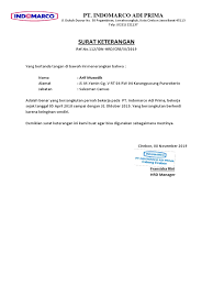 12 contoh surat paklaring terbaru dan terlengkap di tahun 2020. Paklaring Arif Indomarco Adi Prima Pdf