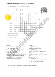 This is a fantastic themed crossword puzzle available every day for you to enjoy and solve. Heavy Rainfall Crossword Searchfasr