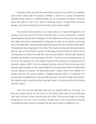 Reaction Paper Seminar Mind