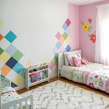 Kids room paint colour ideas & inspiration from dreamy pastels to energetic brights, paint colour makes magic in kids' rooms. How To Paint A Geometric Colorful Accent Wall For A Kids Room Youtube
